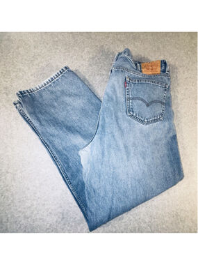 Levis 560 Jeans Mens 42x32 Light Wash Loose Fit Comfort Denim Pants